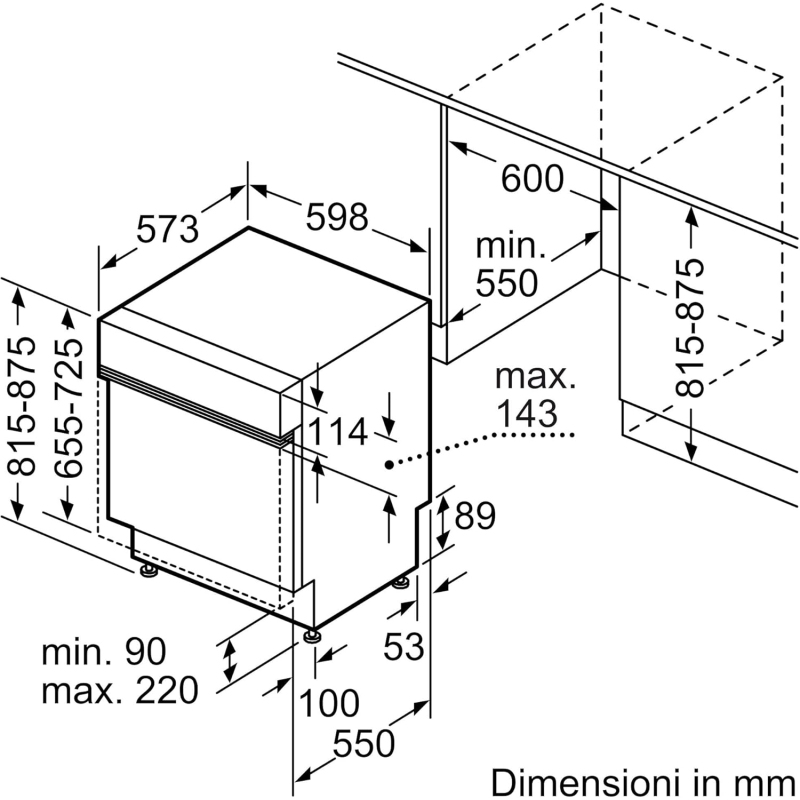 BOSCH SMI4EVS08E LAVASTOVIGLIE DA INCASSO CON...