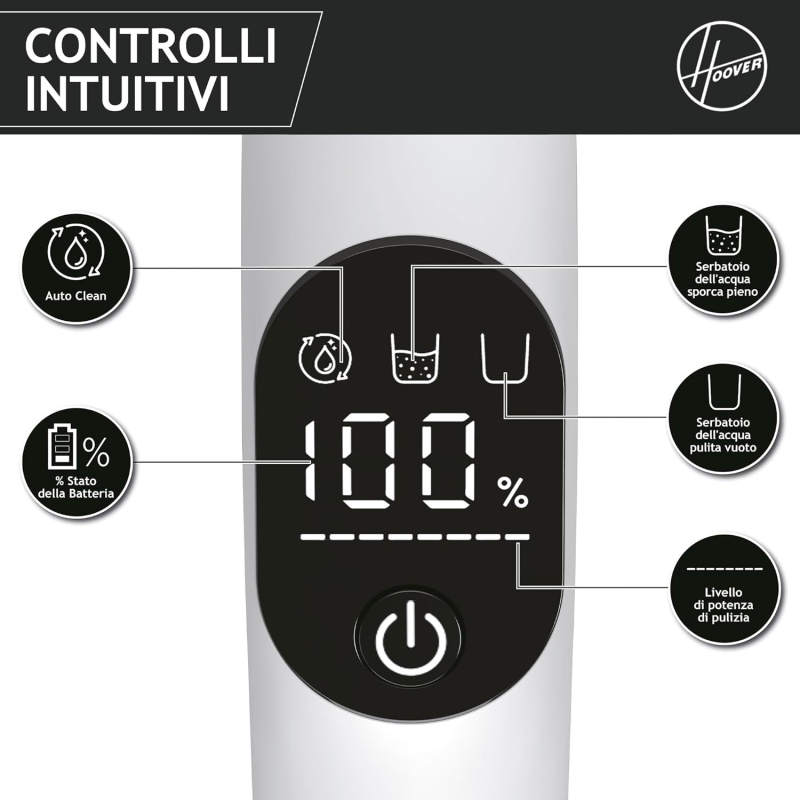 HOOVER HW500 LAVAPAVIMENTI RICARICABILE