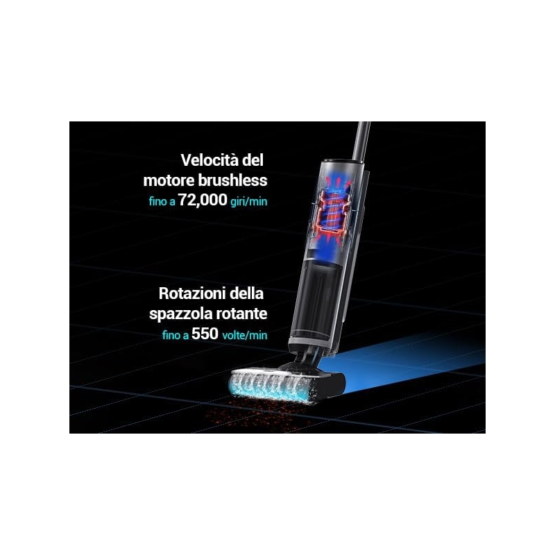 EZVIZ RH2 SCOPA ELETTRICA ASPIRA E LAVA...