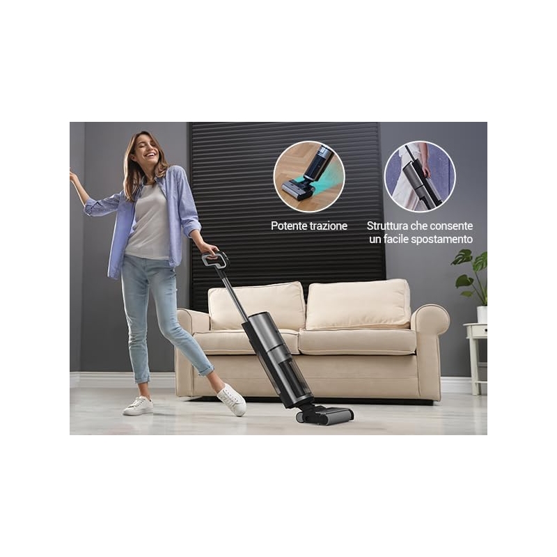 EZVIZ RH2 SCOPA ELETTRICA ASPIRA E LAVA...