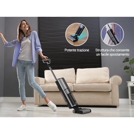 EZVIZ RH2 SCOPA ELETTRICA ASPIRA E LAVA RICARICABILE CON SERBATOIO SEPARATO