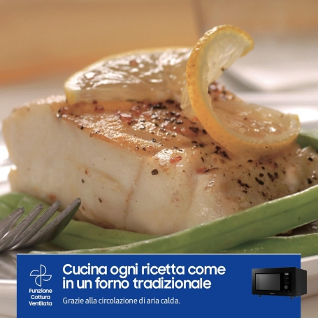 SAMSUNG MC32DG7646KKE FORNO A MICROONDE COMBINATO BESPOKE 32LT VAPORE WIFI NERO