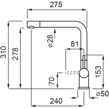 ELLECI MMKSTR79 MISCELATORE MONOCOMANDO CANNA GIREVOLE ALLUMINIO