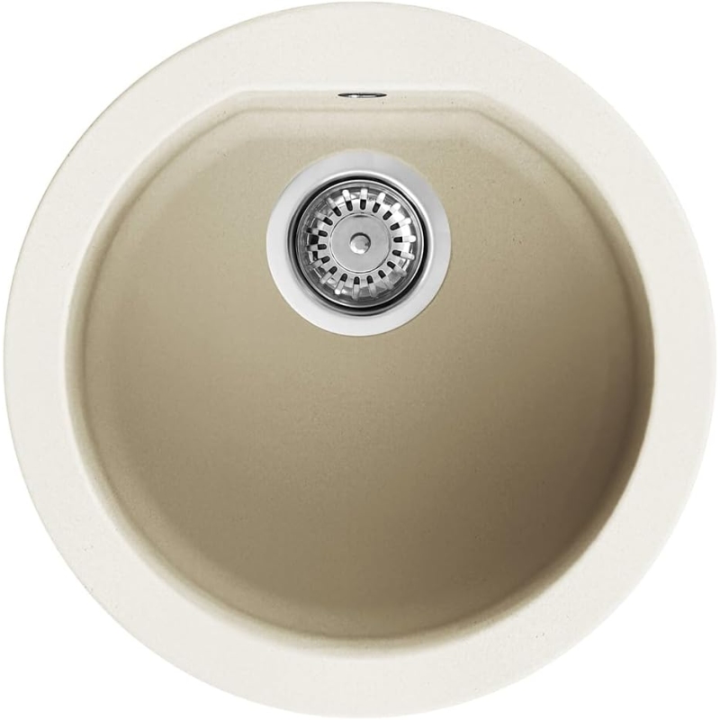ELLECI LGFROU62 LAVELLO 1 VASCA ROTONDO COLORE BIANCO ANTICO
