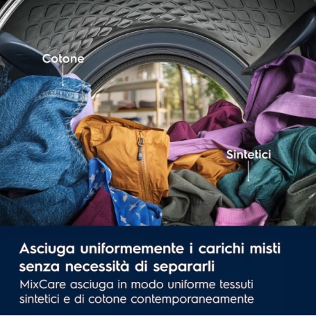 ELECTROLUX EW7H58GY ASCIUGATRICE A POMPA DI CALORE 8 KG INVERTER WIFI CLASSE A+++