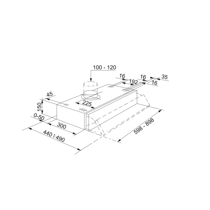 FRANKE STEP LUX FSI 6322 CAPPA SOTTOPENSILE...