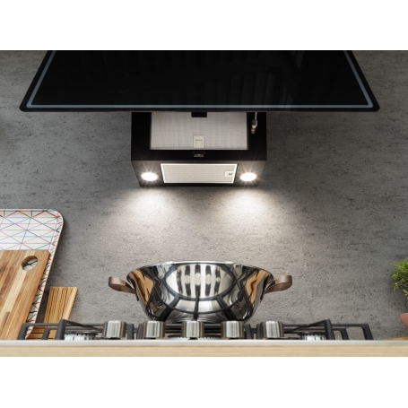 FRANKE SMART VERTICAL FPJ 915 VBK CAPPA A PARETE 90CM IN CRISTALLO NERO - 330.0573.295