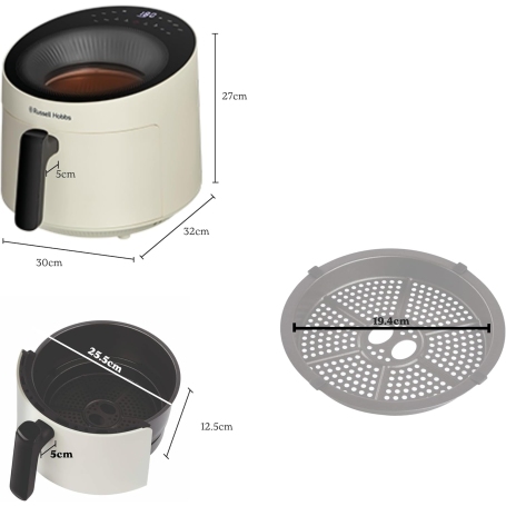 RUSSELL HOBBS 27421-56	FRIGGITRICE AD ARIA 5 LT CREMA