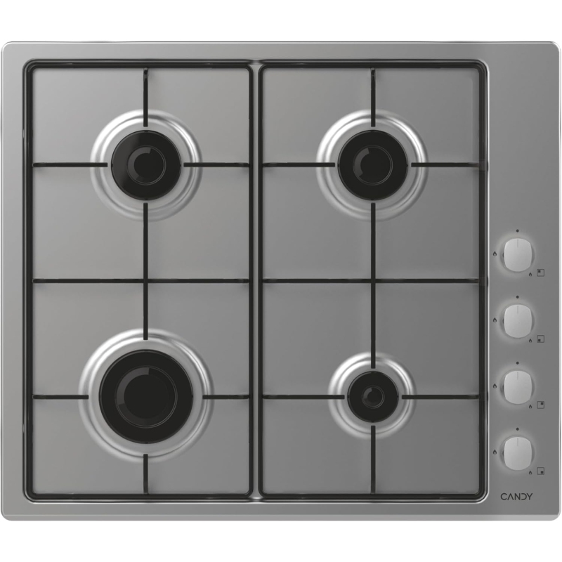 CANDY CHW6LX PIANO COTTURA DA INCASSO 60CM 4 FUOCHI A GAS INOX