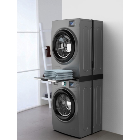 MELICONI TORRE DARK KIT DI SOVRAPPOSIZIONE UNIVERSALE PER LAVATRICE E ASCIUGATRICE COLORE NERO - 656128