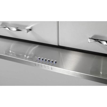 GALVAMET SLIVER 90 CAPPA AD INCASSO ANTI CONDENSA 90CM INOX - 0ISLV090A865
