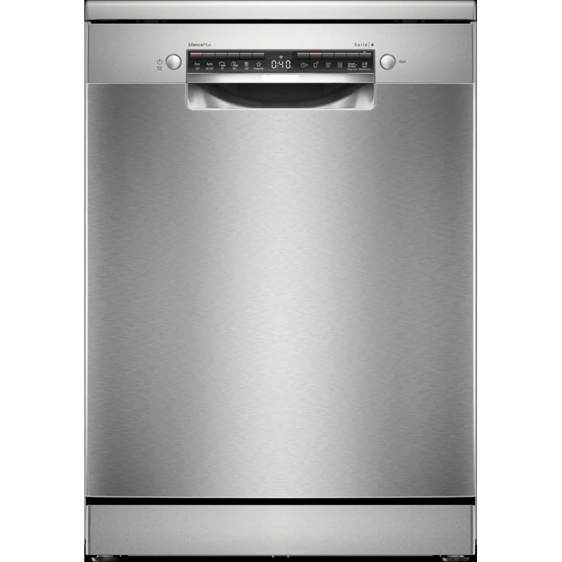 BOSCH SMS4ECI27E SERIE 4 LAVASTOVIGLIE LIBERA INSTALLAZIONE 60CM 14 COPERTI WIFI IN ACCIAIO INOX CLASSE A