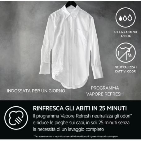 AEG LR7G84GW LAVATRICE SERIE 7000 8KG 1400 GIRI VAPORE CLASSE A