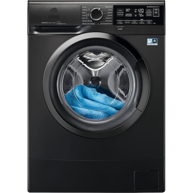 ELECTROLUX EW6S427BL LAVATRICE 7KG SLIM 45CM 1200 GIRI CLASSE B COLORE NERO