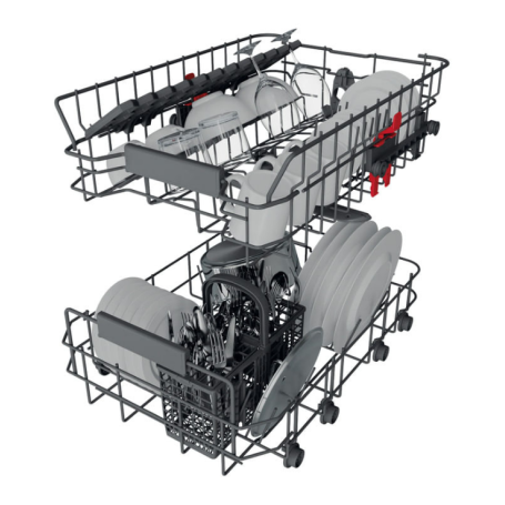 WHIRLPOOL WSIC 3M27 LAVASTOVIGLIE DA INCASSO A SCOMPARSA TOTALE 45CM 10 COPERTI 6 PROGRAMMI CLASSE E - WSIC3M27