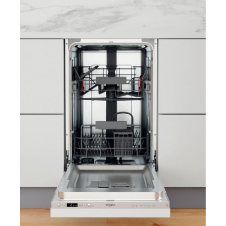 WHIRLPOOL WSIC 3M27 LAVASTOVIGLIE DA INCASSO A SCOMPARSA TOTALE 45CM 10 COPERTI 6 PROGRAMMI CLASSE E - WSIC3M27