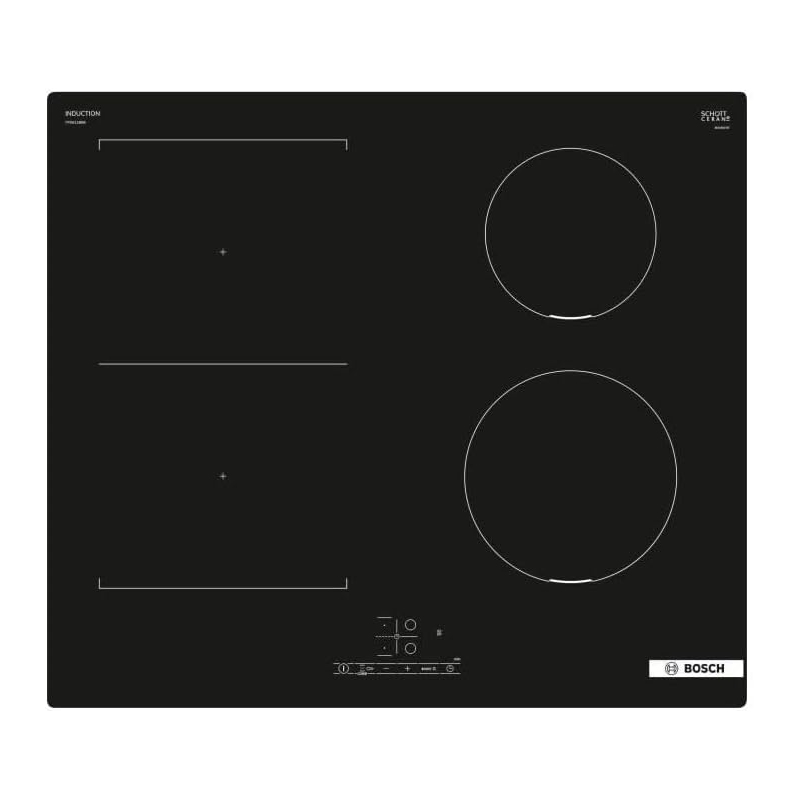 BOSCH PVS611BB6E PIANO COTTURA A INDUZIONE 60CM 4 ZONE IN VETROCERAMICA NERO