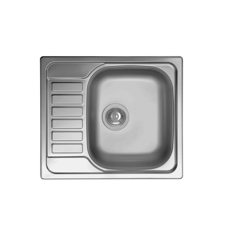 ELLECI SKY 125 LIX125SACDX LAVELLO 1 VASCA CON GOCCIOLATOIO A SINISTRA 58x50 CM - INOX