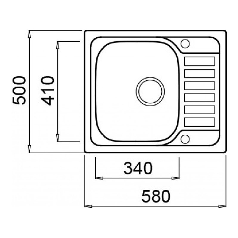 ELLECI SKY 125 LIX125SACSX LAVELLO 1 VASCA CON...