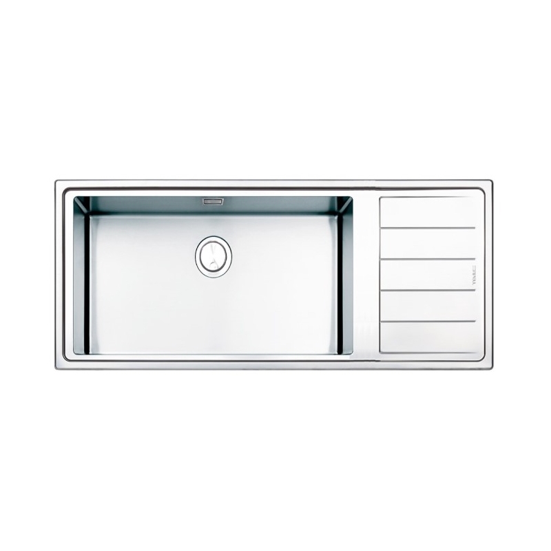 APELL LNPG1161IRBC LAVELLO 1 VASCA CON GOCCIOLATOIO DESTRO 116x50 CM INOX SPAZZOLATO
