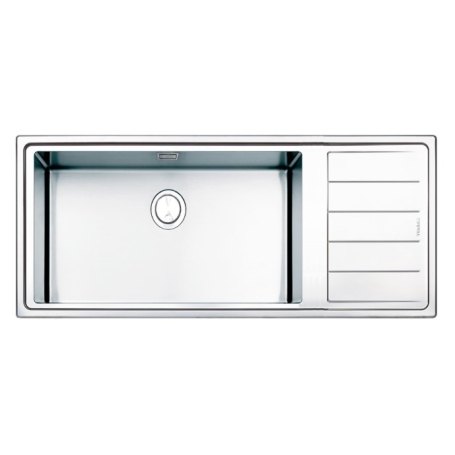 APELL LNPG1161IRBC LAVELLO 1 VASCA CON GOCCIOLATOIO DESTRO 116x50 CM INOX SPAZZOLATO