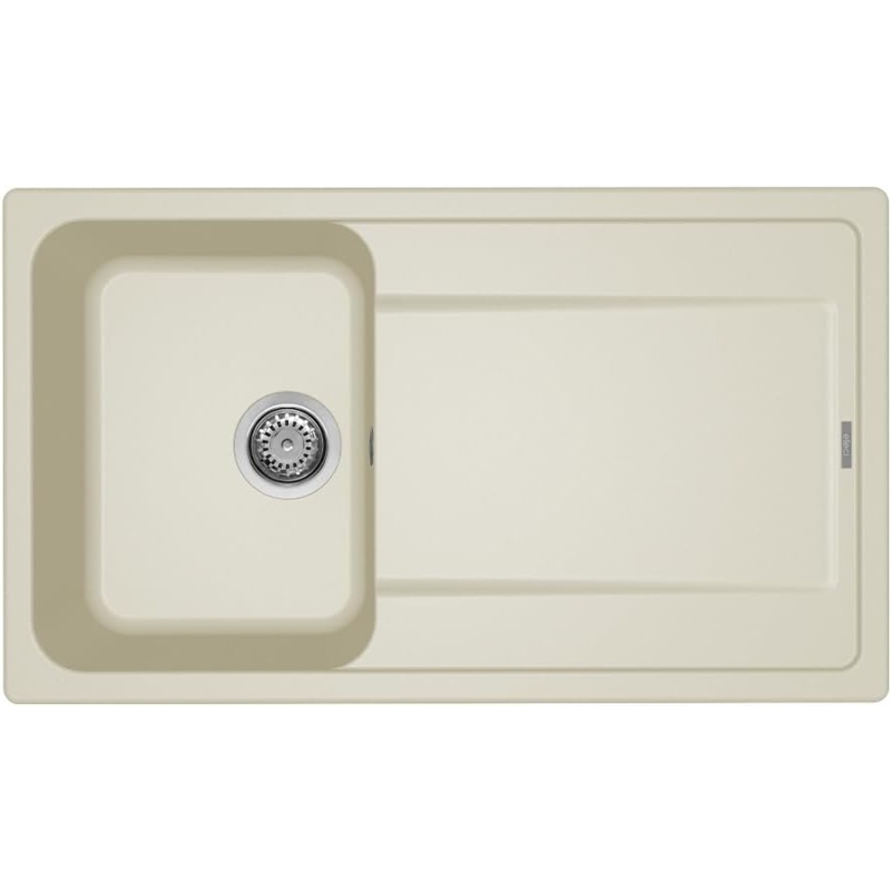 ELLECI LG240062 LAVELLO 86X50CM 1 VASCA CON GOCCIOLATOIO REVERSIBILE IN GRANITEK BIANCO ANTICO