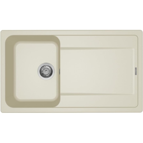 ELLECI LG240062 LAVELLO 86X50CM 1 VASCA CON GOCCIOLATOIO REVERSIBILE IN GRANITEK BIANCO ANTICO