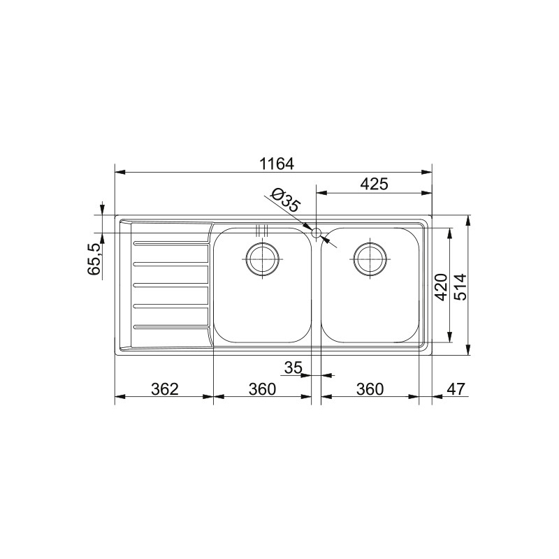FRANKE 127.0059.719 LAVELLO 2 VASCHE CON...