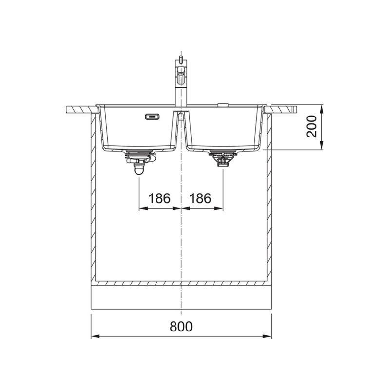 FRANKE 114.0661.678 LAVELLO 2 VASCHE 76x51 IN...