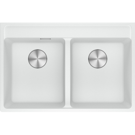 FRANKE 114.0661.678 LAVELLO 2 VASCHE 76x51 IN FRAGRANITE BIANCO