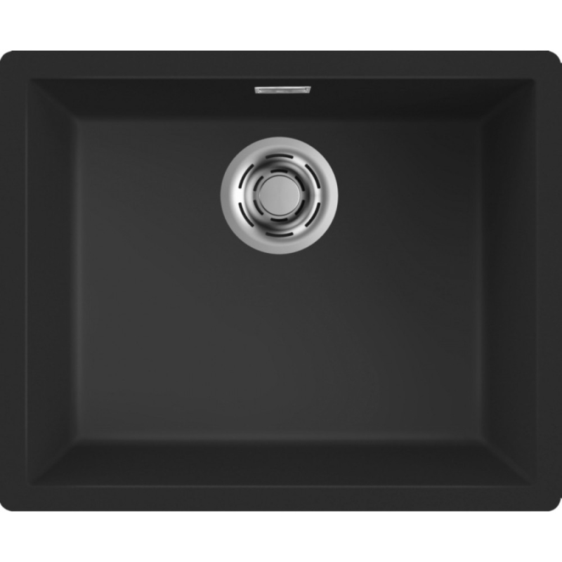 ELLECI LKZ10586F01 LAVELLO MONOVASCA 55x45CM IN GRANITEK NERO