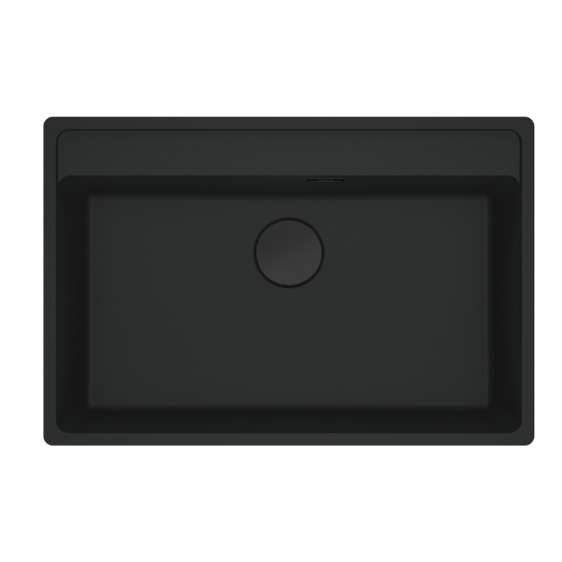 FRANKE 114.0661.666 LAVELLO MONOVASCA 76x51 IN FRAGRANITE NERO MATT