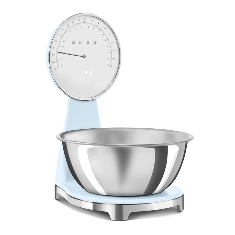 SMEG KSF01PBWW BILANCIA DA CUCINA ANNI '50 COLORE AZZURRO