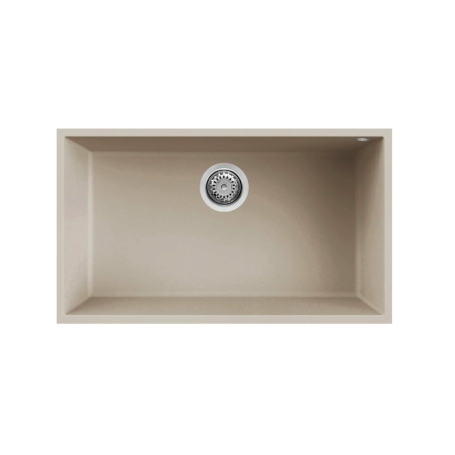 ELLECI QUADRA 130 LKQ13095BSO LAVELLO MONOVASCA SOTTOTOP 76x44CM IN KERATEK CHAMPAGNE