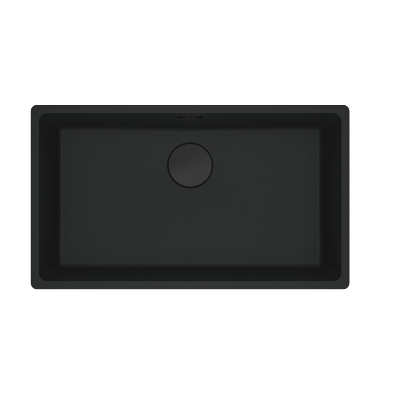 FRANKE 125.0686.637 LAVELLO MONOVASCA 75x43CM IN FRAGRANITE NERO MATT