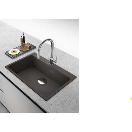 FRANKE 114.0714.175 LAVELLO MONOVASCA 78x50CM IN FRAGRANITE GRIGIO ARDESIA