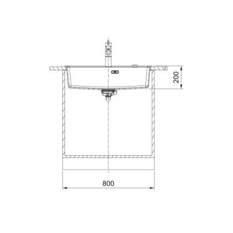 FRANKE 114.0714.175 LAVELLO MONOVASCA 78x50CM IN FRAGRANITE GRIGIO ARDESIA