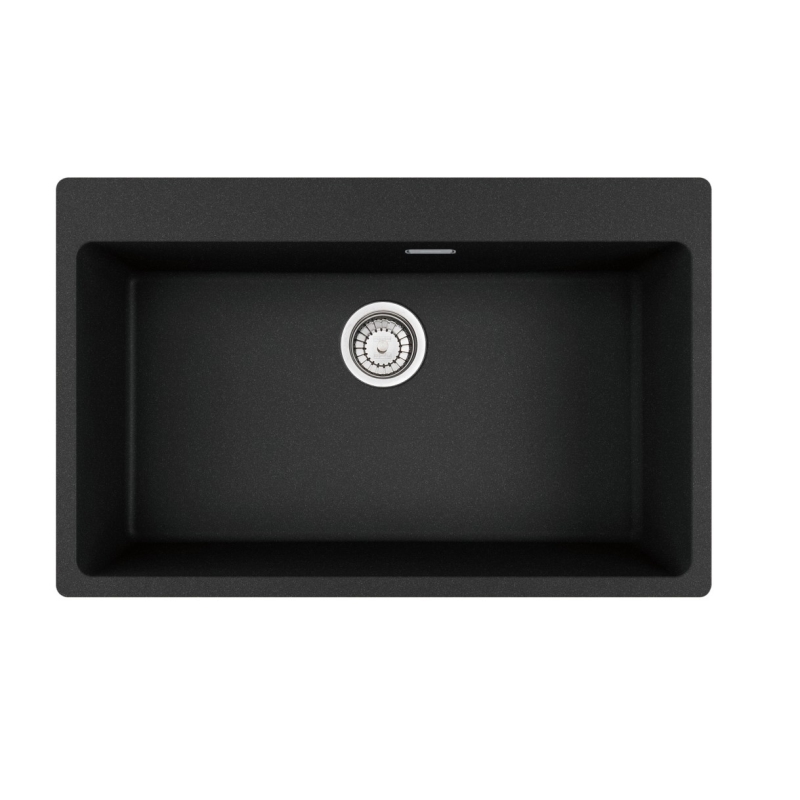 FRANKE 114.0661.711 LAVELLO MONOVASCA 78x50 IN FRAGRANITE NERO