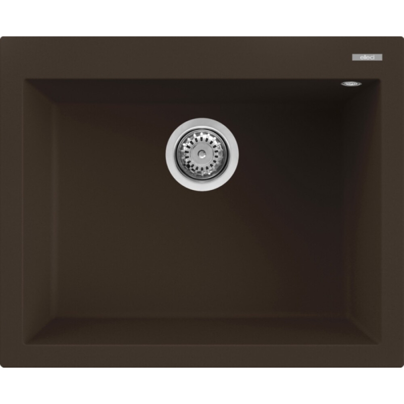 ELLECI QUADRA 110 LGQ11078 LAVELLO MONOVASCA 61X50 CM SOTTOTOP IN GRANITEK ESPRESSO
