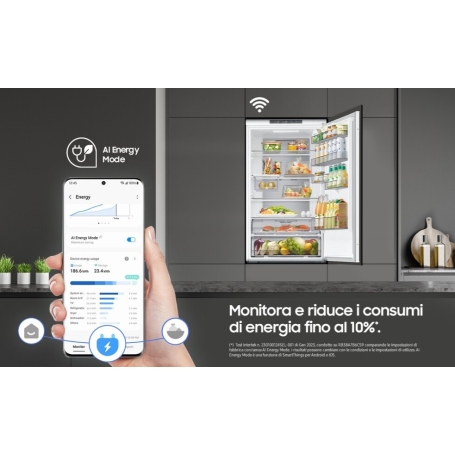 SAMSUNG BRB38G705DWWEF FRIGORIFERO COMBINATO DA INCASSO 389LT NO FROST WIFI CLASSE D