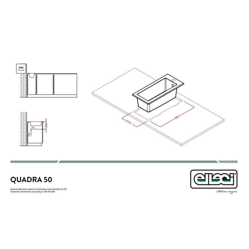 ELLECI QUADRA 50 LKQ05095 LAVELLO MONOVASCA...