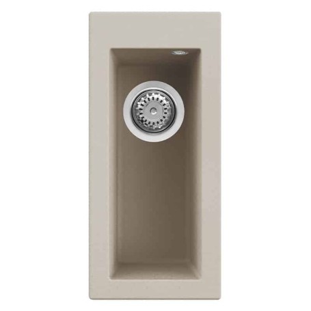 ELLECI QUADRA 50 LKQ05095 LAVELLO MONOVASCA SOTTOTOP 23x50CM IN KERATEK CHAMPAGNE