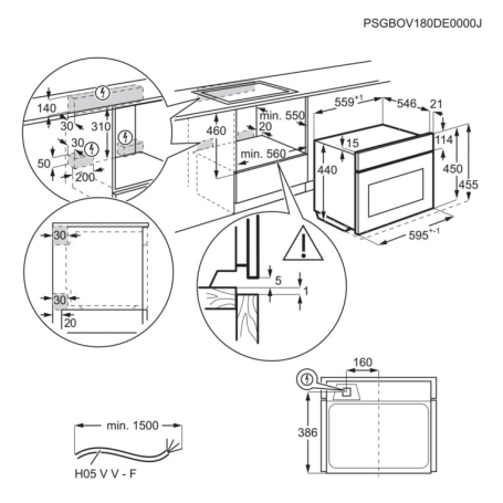ELECTROLUX KVMDE46X FORNO A MICROONDE DA INCASSO 42LT 1000 W CON GRILL COLORE NERO - PROMO