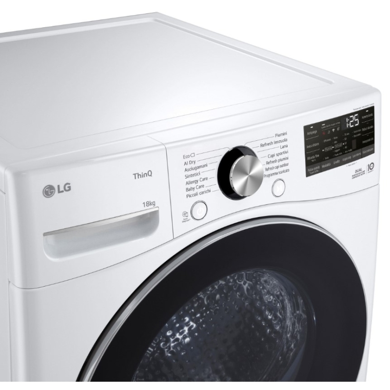 LG RH18U8AVCW ASCIUGATRICE 18KG POMPA DI CALORE...