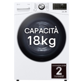 LG RH18U8AVCW ASCIUGATRICE 18KG POMPA DI CALORE DUAL...