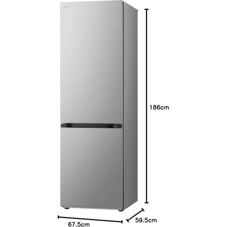 LG GBV3100CPY FRIGORIFERO COMBINATO 344LT NO FROST CLASSE C INOX