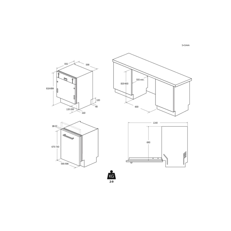 CANDY CI 6B4F1MA LAVASTOVIGLIE DA INCASSO A...