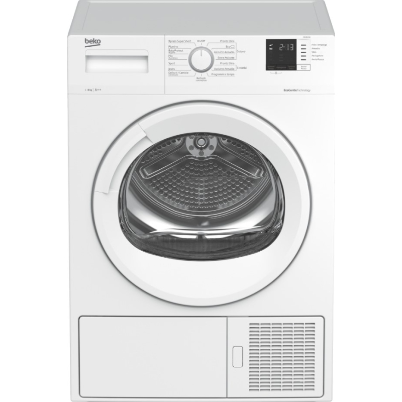 OUTLET BEKO O-DRX823W ASCIUGATRICE A POMPA DI CALORE 8KG CLASSE A++ - CON DIFETTI