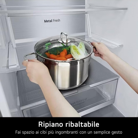 LG GBV7280AEV FRIGORIFERO COMBINATO NO FROST 387LT CLASSE A COLORE NERO