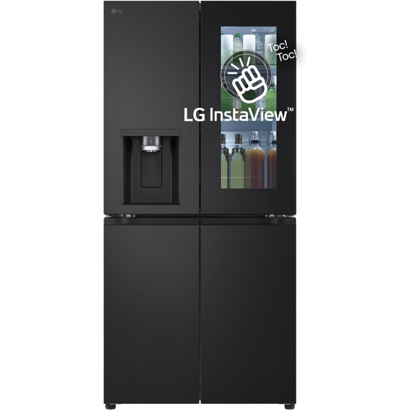 LG GMG860EPBE FRIGORIFERO 4 PORTE CON DISPENSERE INSTAVIEW WIFI NO FROST CLASSE E COLORE NERO